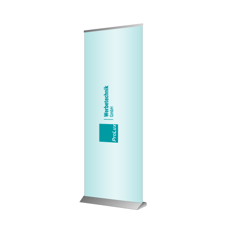 Roll-Up Deluxe | B 85 cm x H 153 - 200 cm | einseitig bedruckt